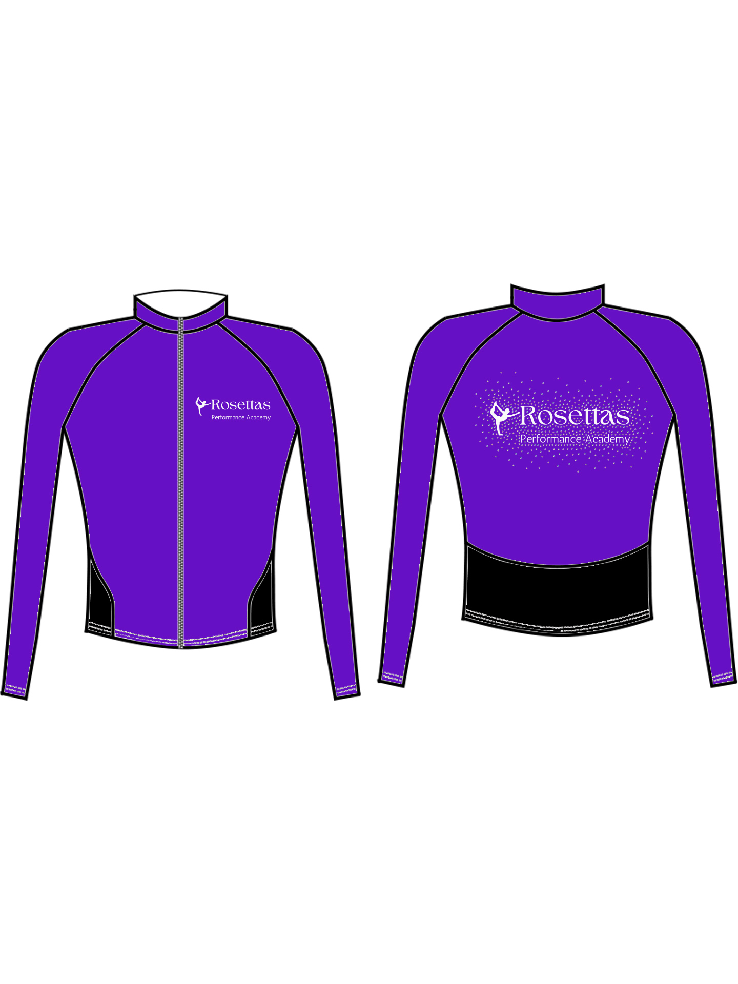 Rosettas Performance Academy Style 9 Jacket **CUSTOM MADE LYCRA 6-8 WEEK LEAD TIME**