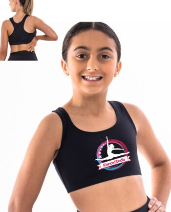iDance Studio Silky Dance Racerback Crop Top