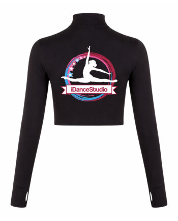 iDance Studio Long Sleeve 1/2 Zip Crop Top
